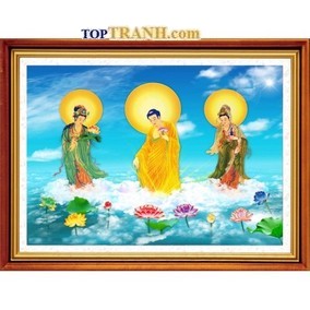 Tranh thêu 3D tam thế phật